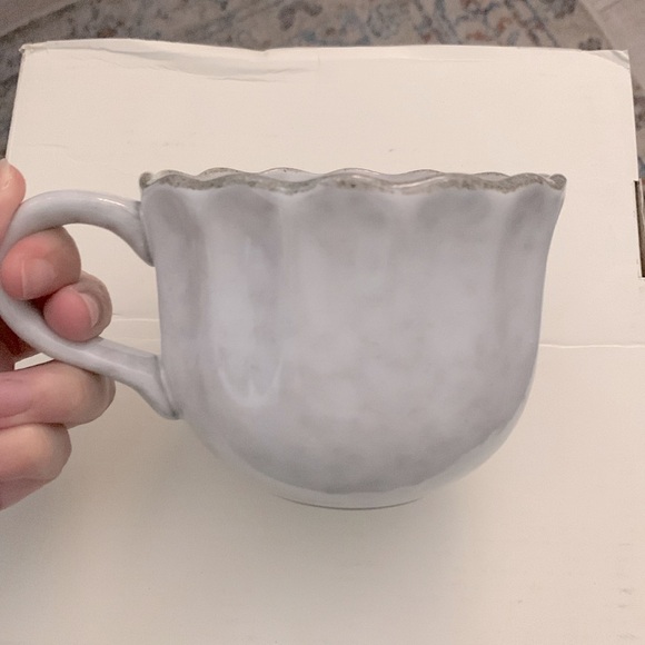 Hearth & Hand Other - 1pc-10oz Carved Edge Mug Cream